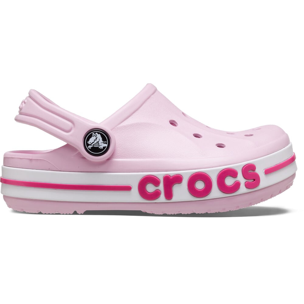 Sandália Crocs Bayaband Clog Infantil BALLERINA PINK/CANDY PINK 27