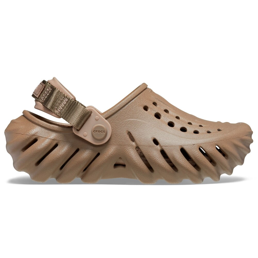 Sandália Crocs Echo Clog Juvenil KHAKI