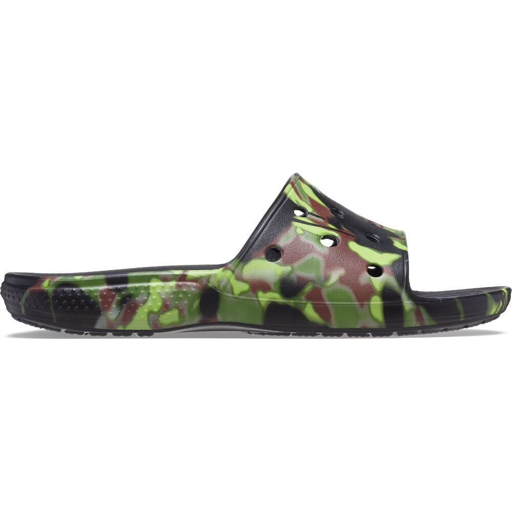 Chinelo Crocs Classic Spray Camo Slide BLACK 39