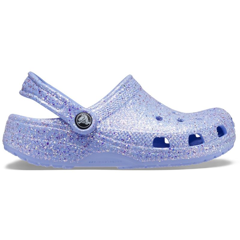 Sandália Crocs Classic Glitter Clog Juvenil MOON JELLY