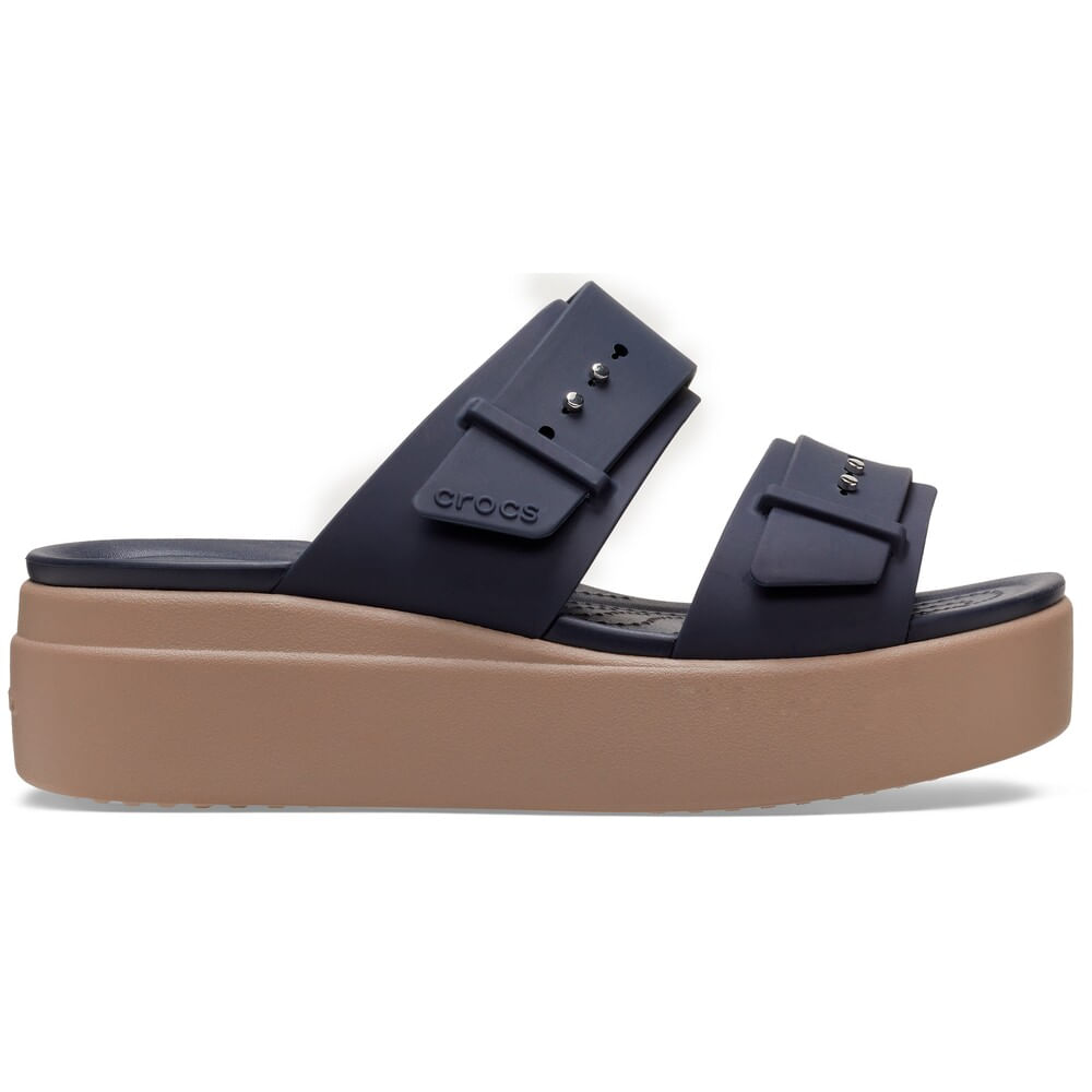 Sandália Crocs Brooklyn Low Wedge W Sandal DEEP NAVY 39