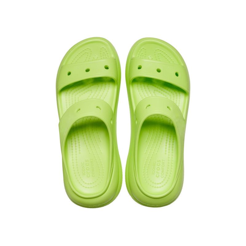 Sandália Crocs Classic Crush Sandal LIMEADE