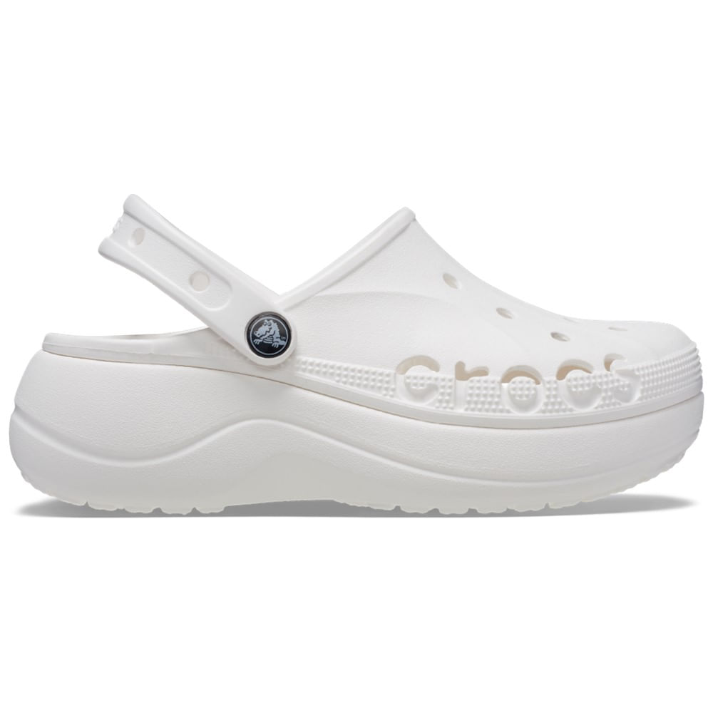 Sandália Crocs Baya Platform Clog WHITE 33
