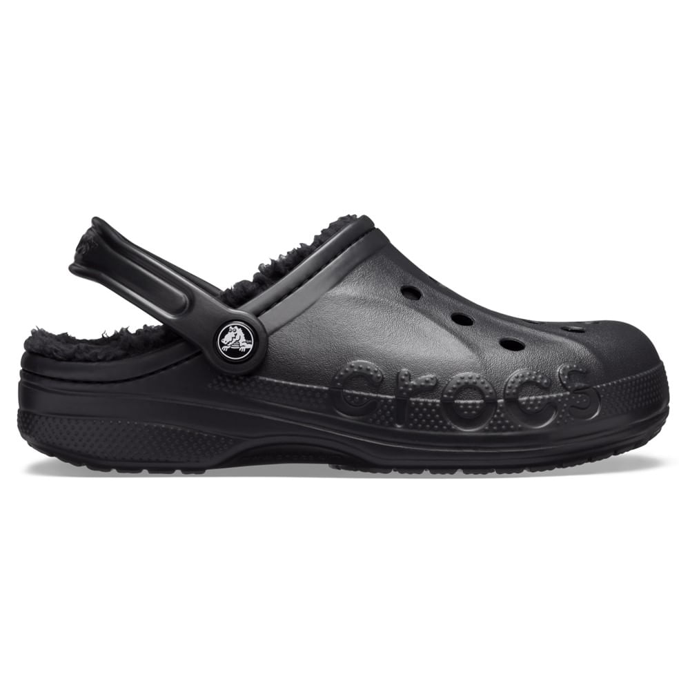 Sandália Crocs Baya Lined Clog BLACK/BLACK 40