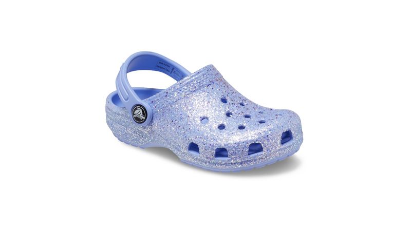 Kids cheap glitter crocs