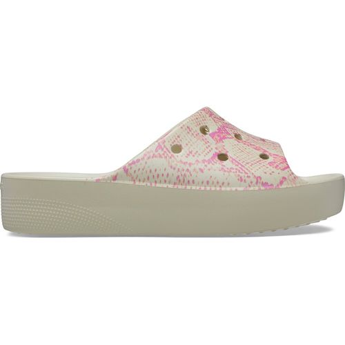 Chinelo Crocs Classic Platform Snake Print Slide