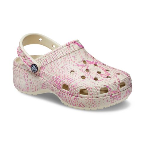 Sandália Crocs Classic Platform Snake Print Clog