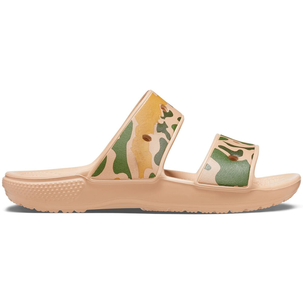 Sandália Crocs Classic Printed Camo Sandal CHAI/TAN 40