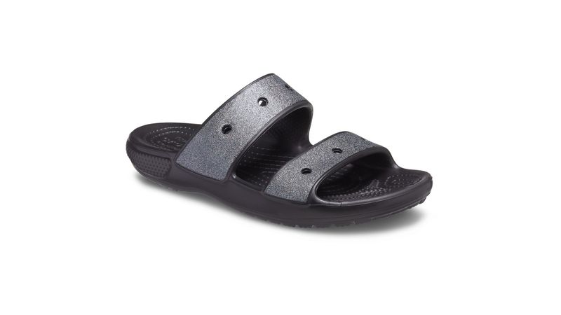 Sand lia Crocs Classic Glitter II Sandal Black