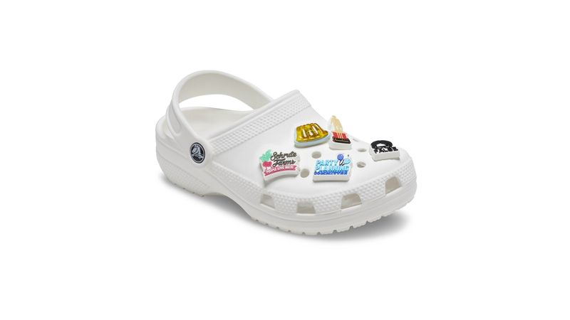 White crocs deals jibbitz