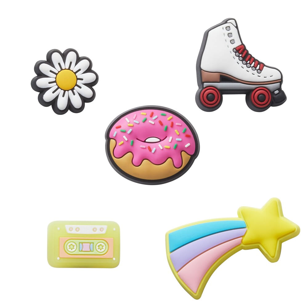 Jibbitz™ Estilo Retrô Pack com 5 Peças Unico