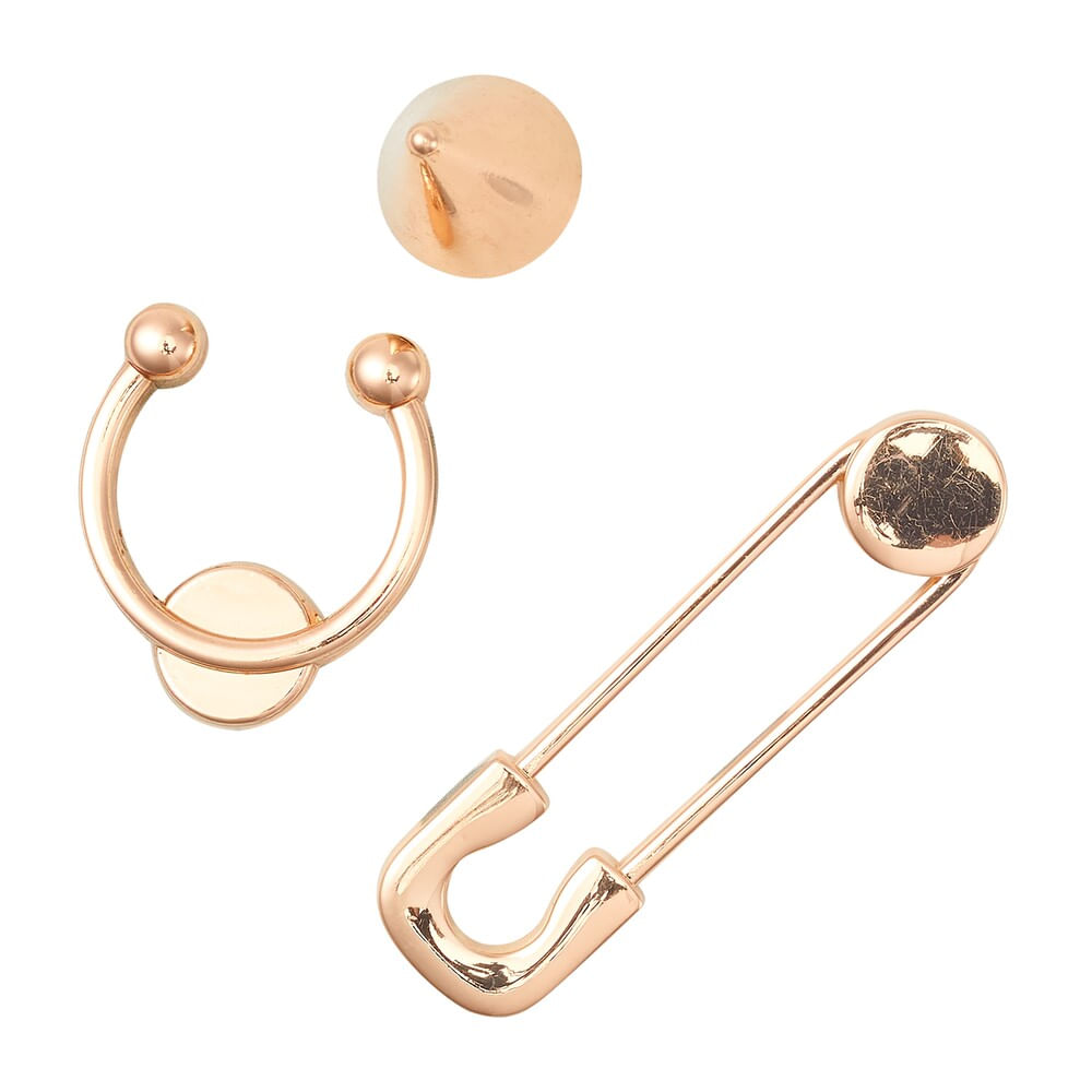 Jibbitz™ Dourados Pack com 3 Peças Unico