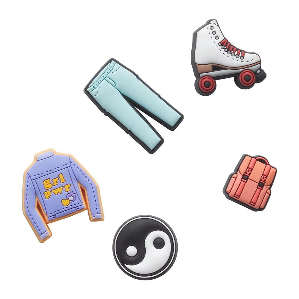 Jibbitz™ Patins Pack com 5 Peças Único