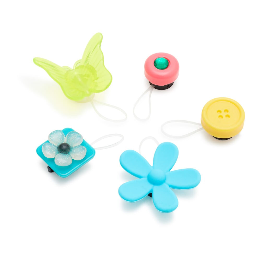 Jibbitz™ Para tira da sandália Botões Pack com 5 Unidades Unico