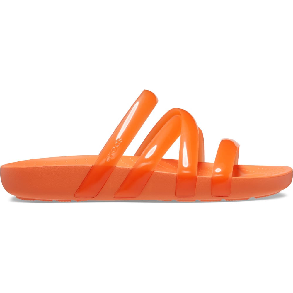 Sandália Crocs Splash Shine Strappy Sandal PERSIMMON 33