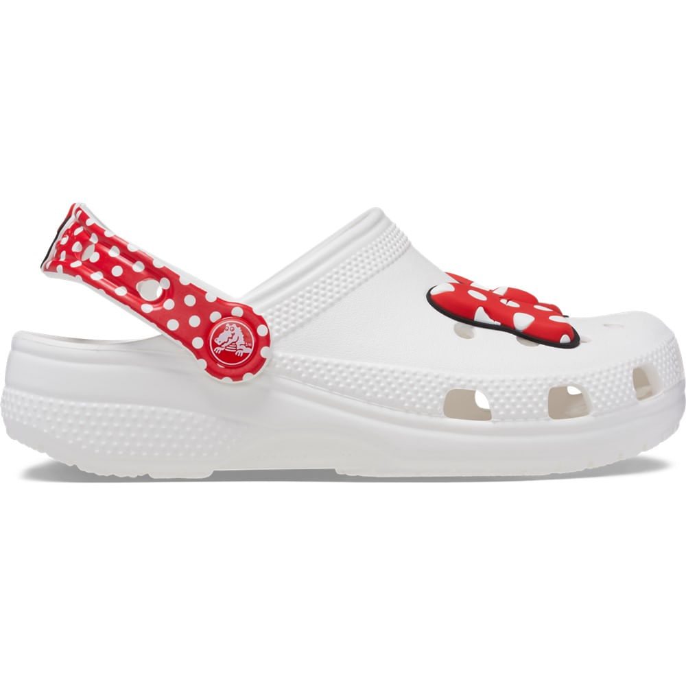 Sandália Crocs Classic Disney Minnie Clog Infantil WHITE/RED 24