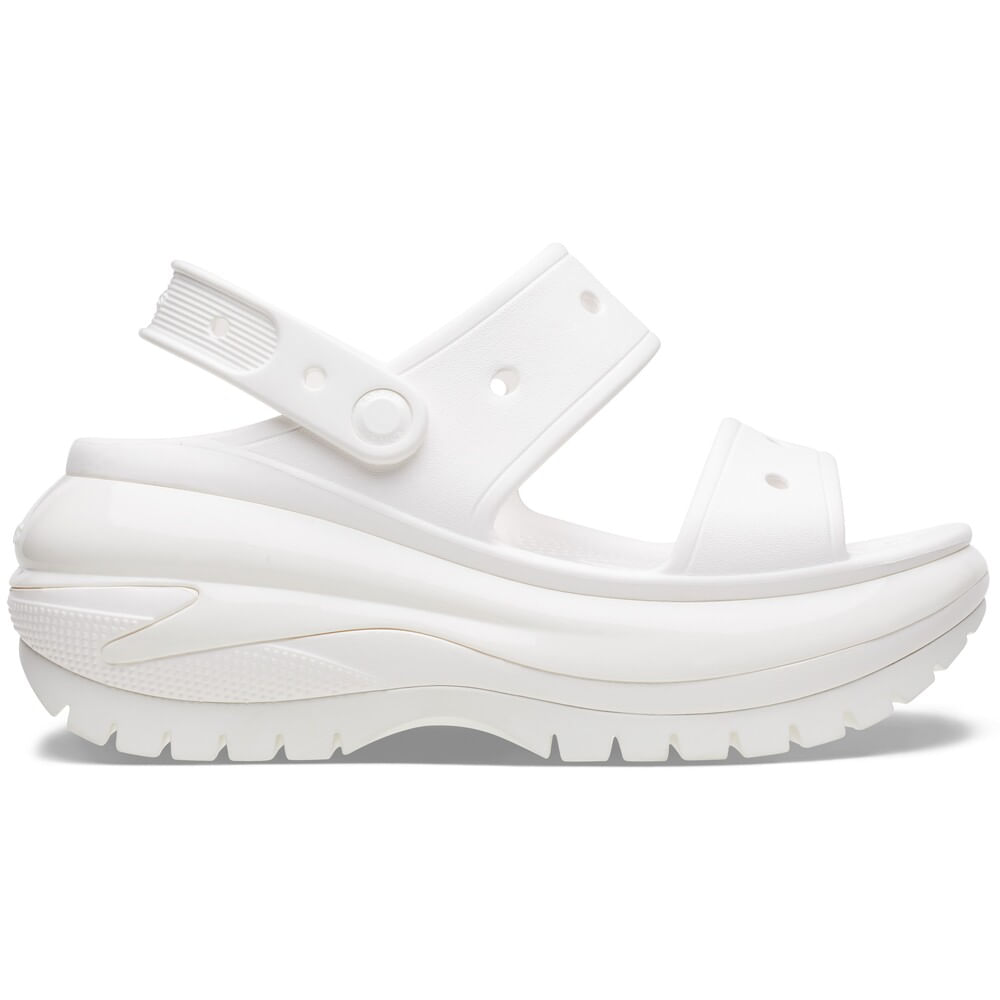Sandália Crocs Classic Mega Crush Sandal WHITE 39