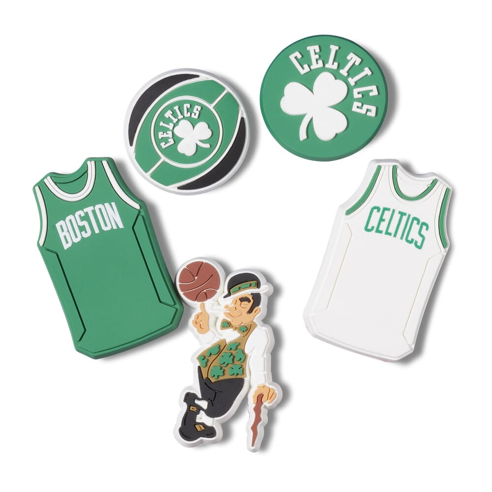 Jibbitz™ NBA Boston Celtics Pack com 5 Peças Unico