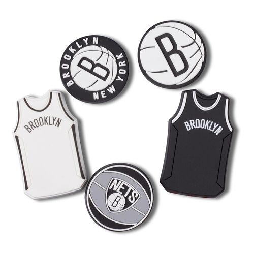 Jibbitz™ NBA Brooklyn Nets Pack com 5 Peças Unico