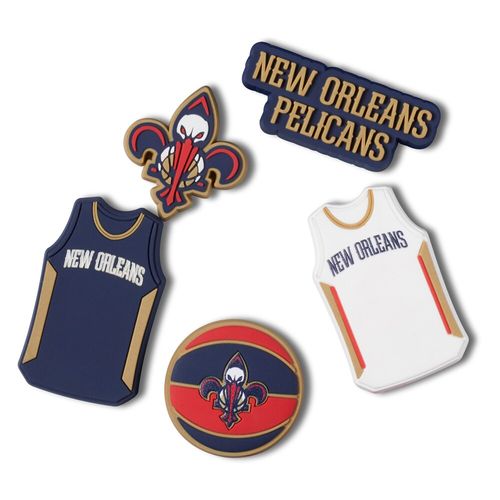 Jibbitz™ NBA New Orleans Pelicans Pack com 5 Peças