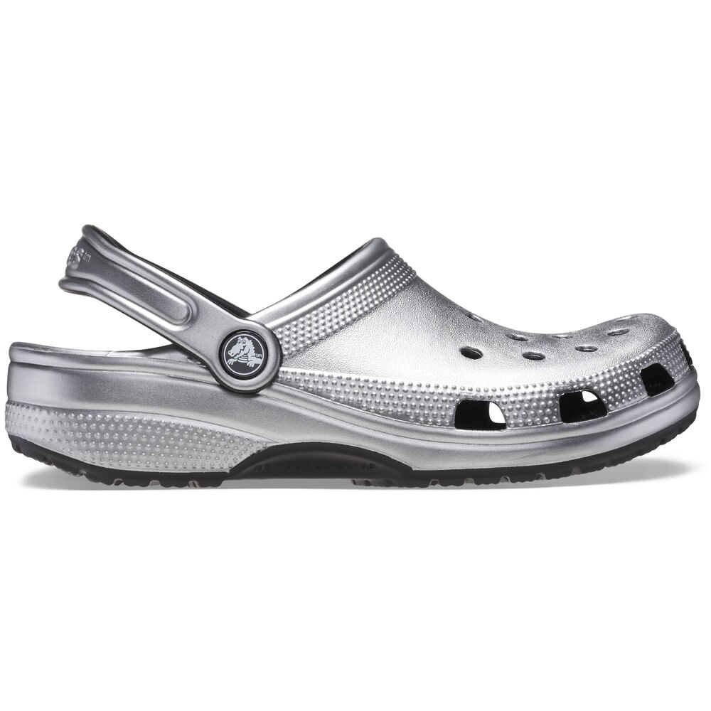 Sandália Crocs Classic Metallic Clog SILVER METALLIC 34