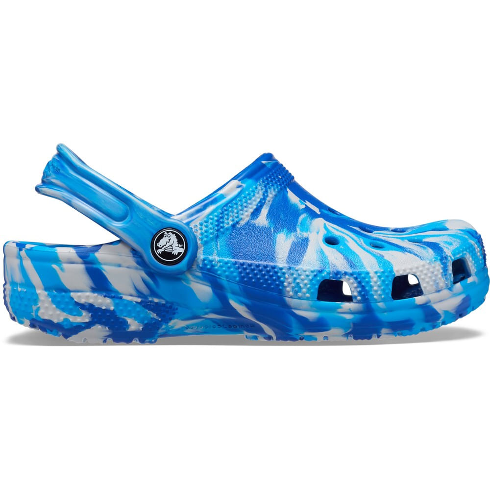 Sandália Crocs Classic Marbled Clog Infantil BLUE BOLT/MULTI 22