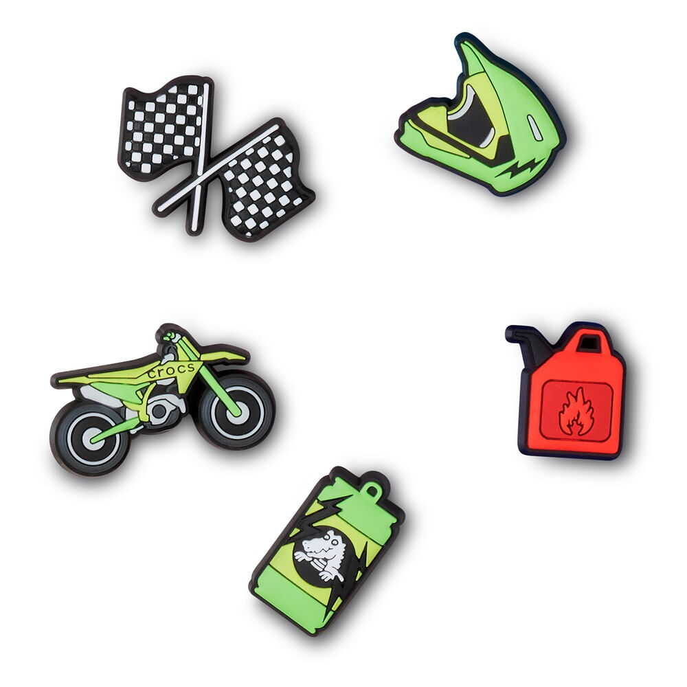 Jibbitz™ Motocross Pack com 5 Peças Unico