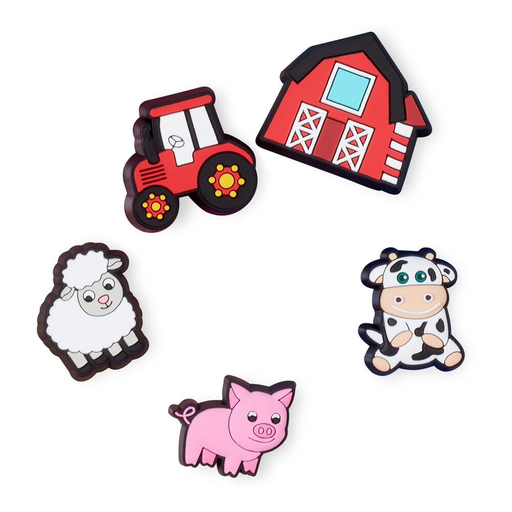 Jibbitz™ Animais de Fazenda 5 Pack Unico