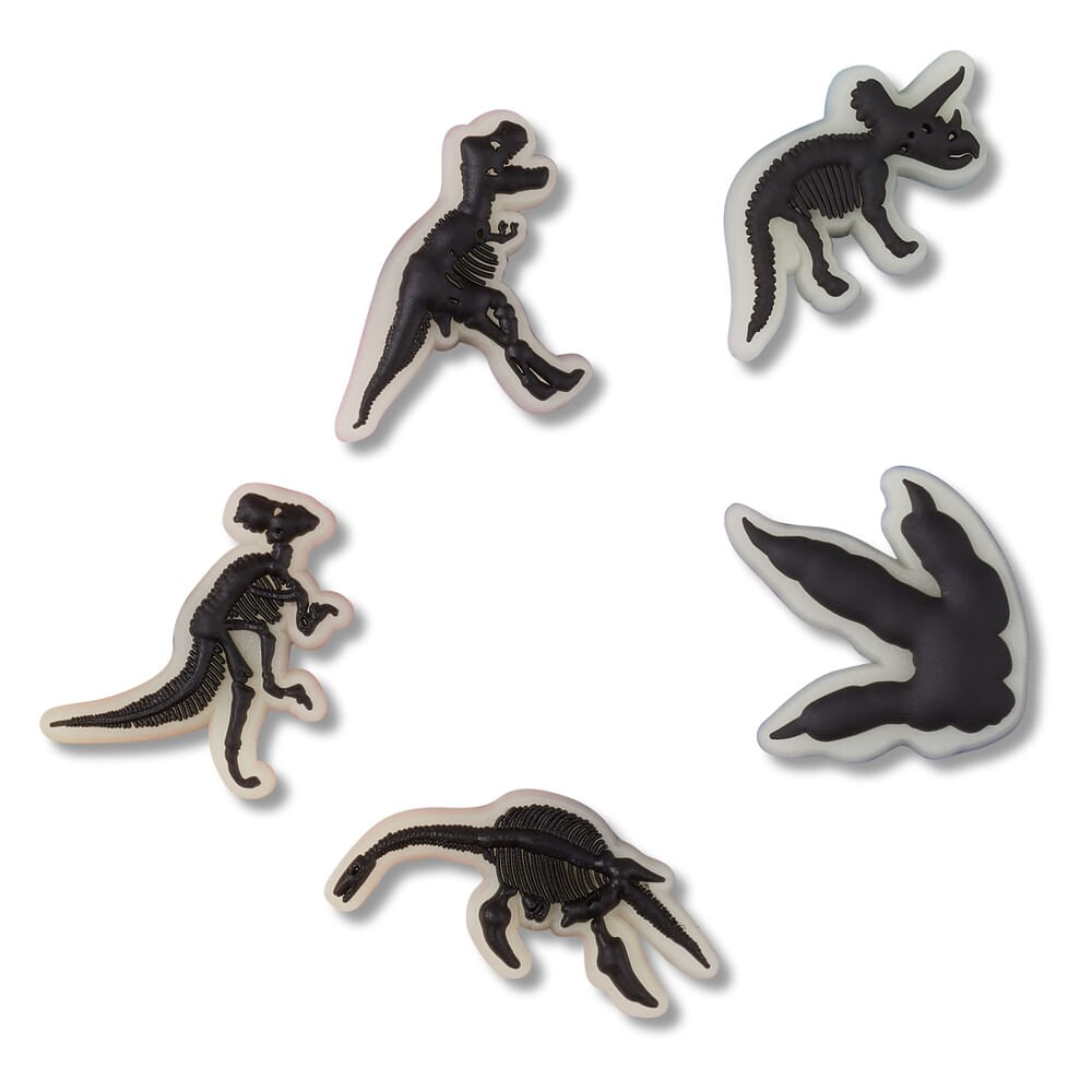Jibbitz™ Dinossauros - Brilha no escuro Pack com 5 Peças Unico