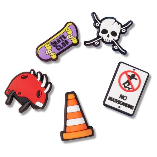 Jibbitz™ Skateboard Is Life Pack com 5 Peças