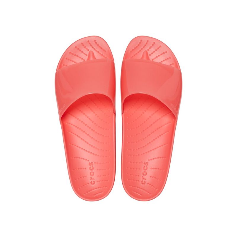 Chinelo Crocs Splash Shine Slide Neon Watermelon 4444