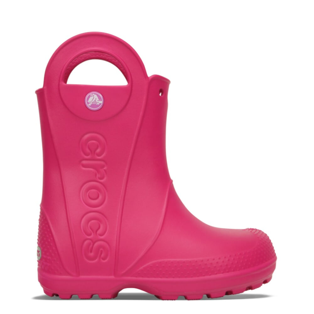 Bota Crocs Handle It Rain Boot Juvenil CANDY PINK 34