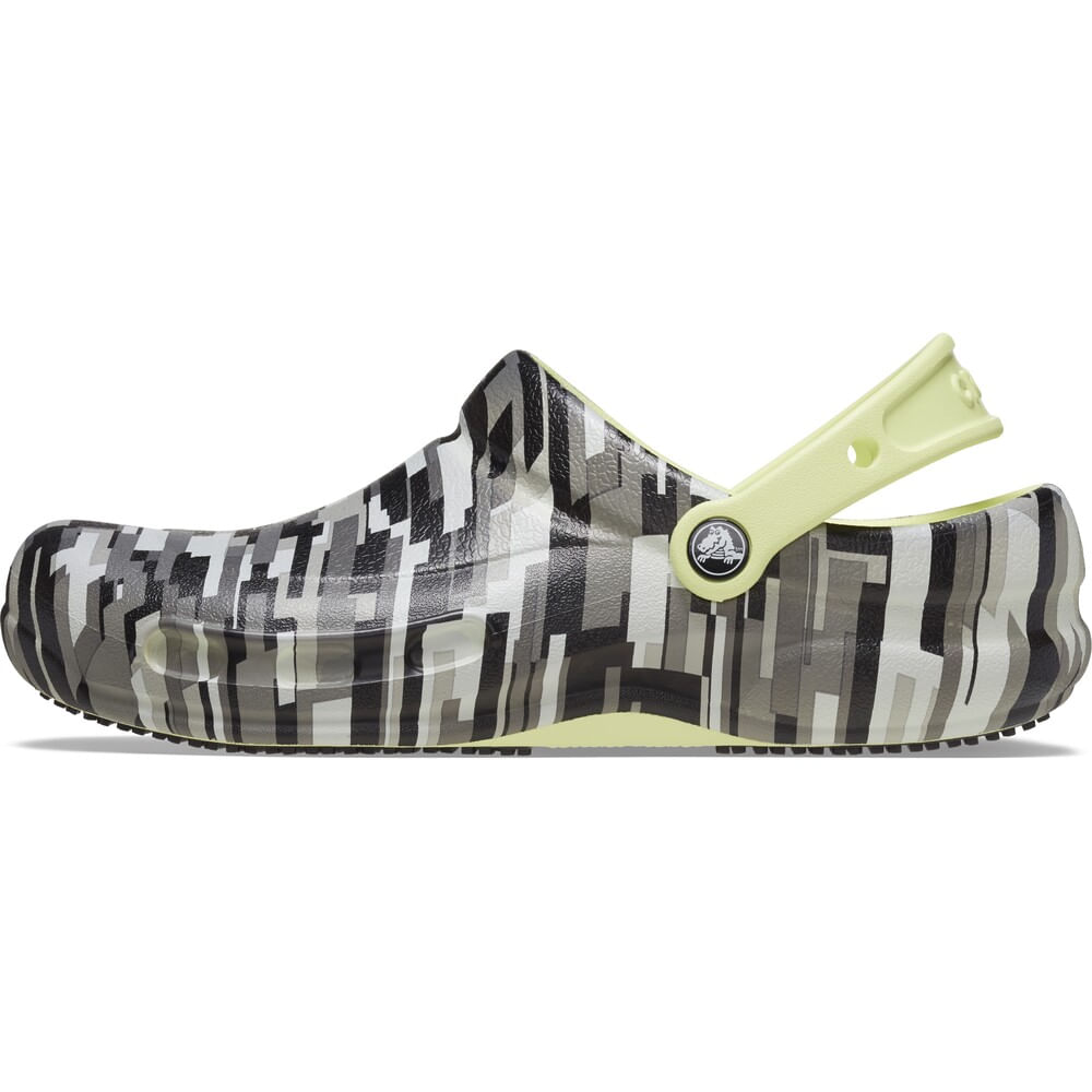 Sandália Crocs Bistro Graphic Clog BLACK/LIME
