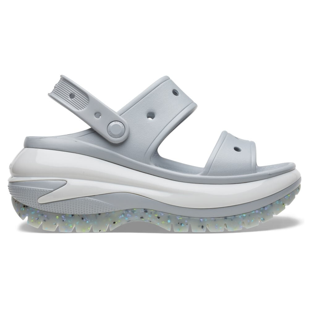 Sandália Crocs Classic Mega Crush Sandal LIGHT GREY 34