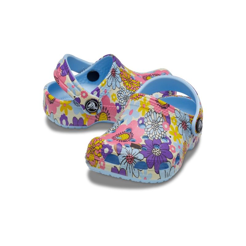 Sandália Crocs Littles Graphic Clog Kids BLUE CALCITE/MULTI
