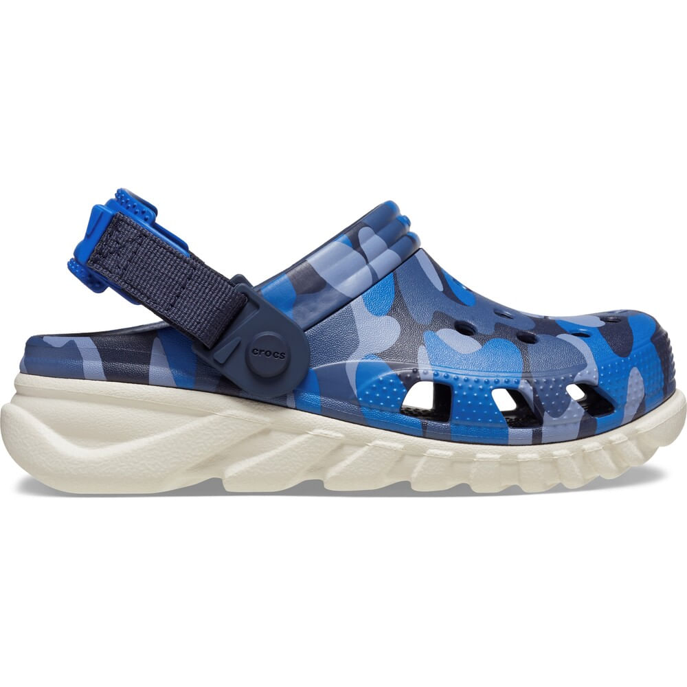 Sandália Crocs Duet Max II Camo Redux Clog Infantil NAVY/STUCCO 22