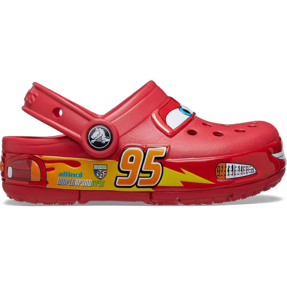 Sandália Crocs Crocband Cars Lightning McQueen Clog Infantil RED 22