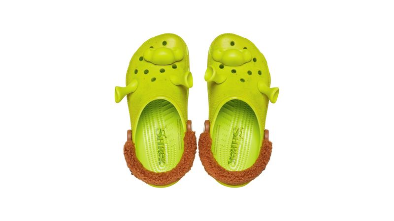 Sandália Crocs Shrek Classic Clog Infantil LIME PUNCH