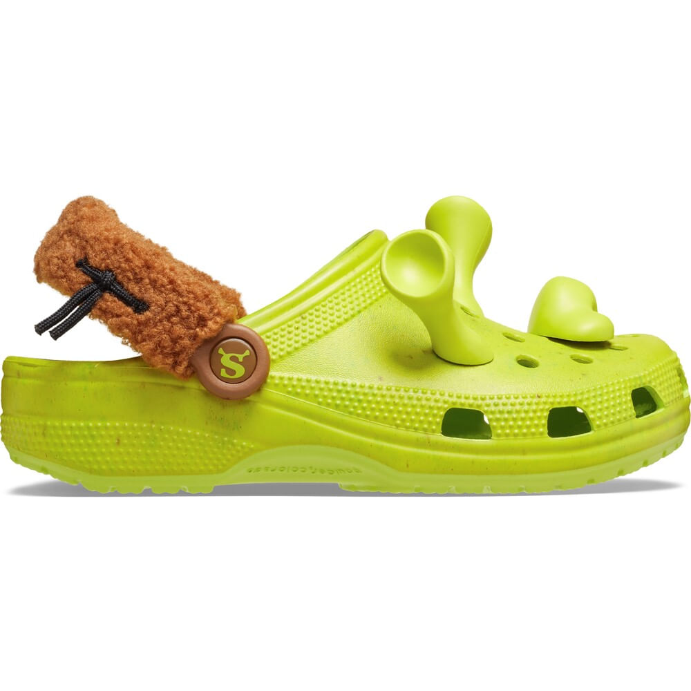 Sandália Crocs Shrek Classic Clog Juvenil LIME PUNCH 33