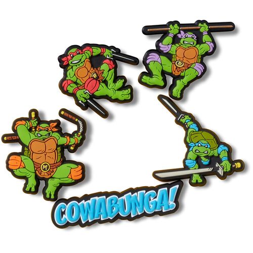 Jibbitz™ Tartarugs Ninjas Mutantes Adolescentes Pack com 5 Peças