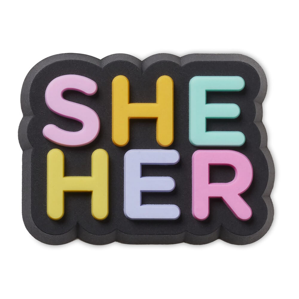 Jibbitz™ She Her Pronome UNICO