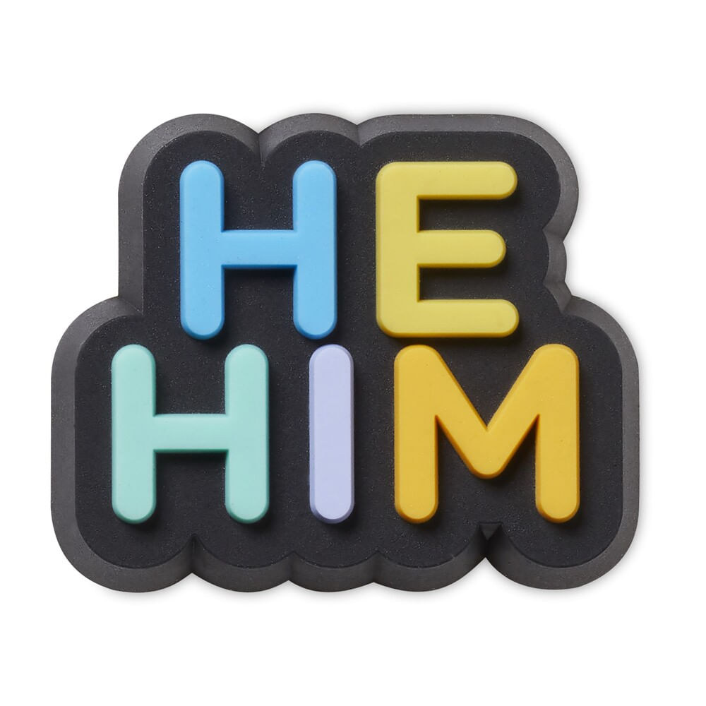 Jibbitz™ He Him Pronome UNICO