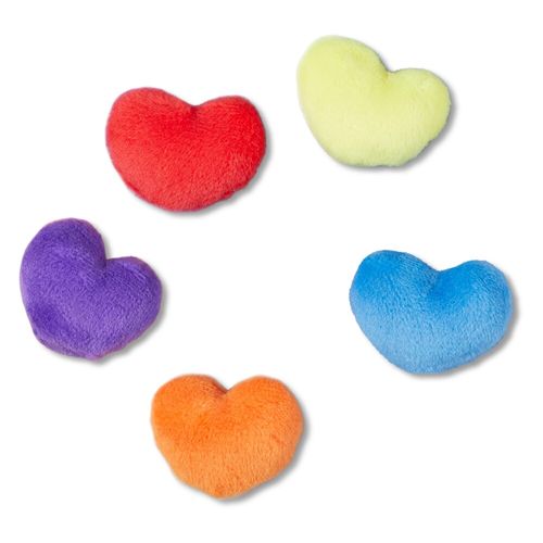 Jibbitz™ Coração de Pelúcia Pack com 5 Peças