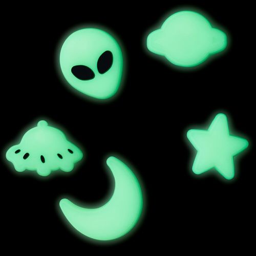 Jibbitz™ Teto Estrelado Brilha no Escuro Pack com 5 Peças