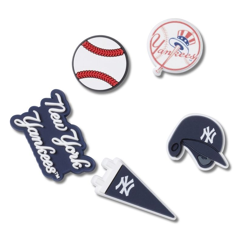 Jibbitz™ MLB New York Yankees Pack com 5 peças UNICO