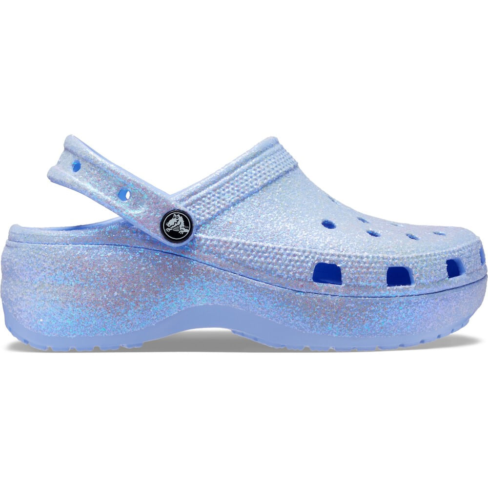 Sandália Crocs Classic Platform Glitter Clog MOON JELLY 33