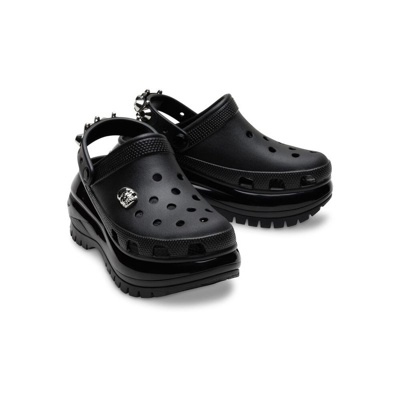 Sandália Crocs Classic Mega Crush Rebel Clog Blackblack 2389