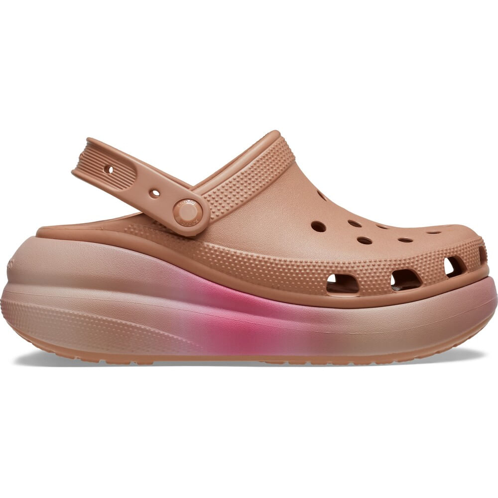 Sandália Crocs Classic Crush Color Dip Clog  CORK/MULTI 34
