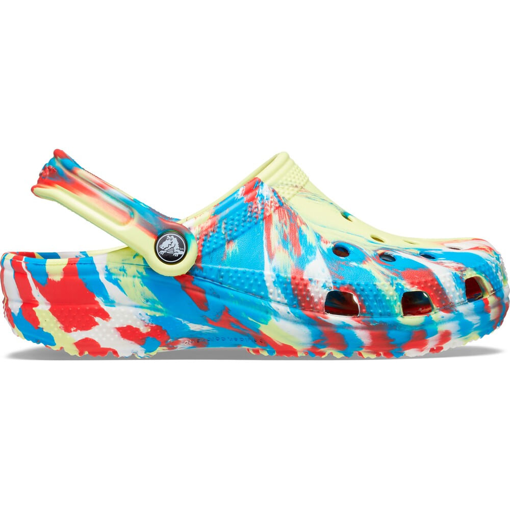 Sandália Crocs Classic Marbled Clog SULPHUR/MULTI 35