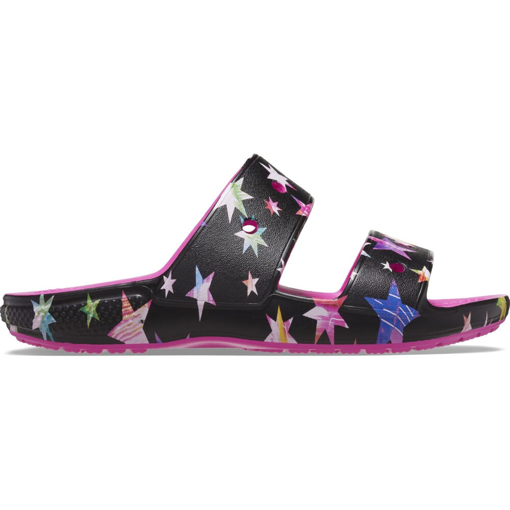Sandália Crocs Classic Star Print Clog Juvenil JUICE/MULTI